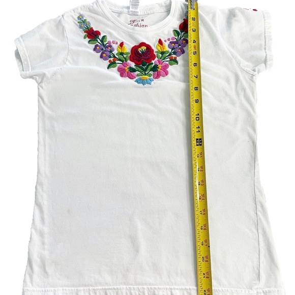 Hungarian Handmade Kalocsa Matyo Embroidered Top Folk Art Traditional Women’s M - Picture 6 of 8
